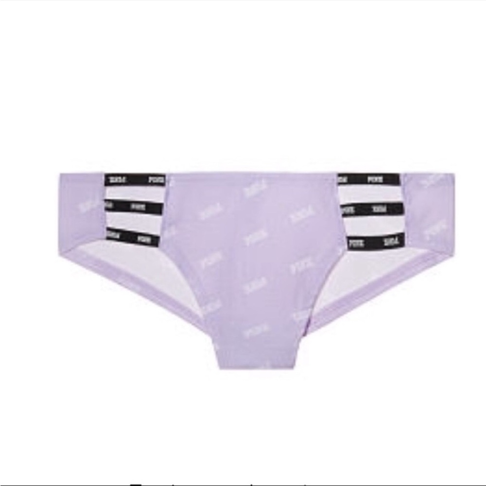 New Victoria’s Secret PINK Mini Logo Strappy Cheekster Panties - Large